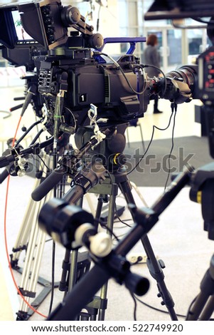 Video camera while filming