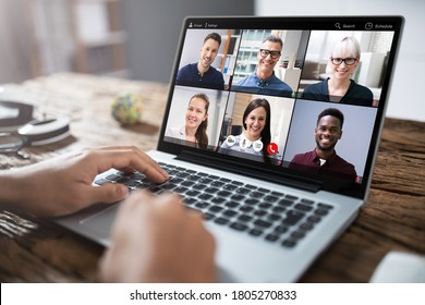 Video Conference Work Webinar Online At Home