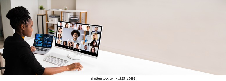 Video Conference Work Webinar Online At Home - Powered by Shutterstock