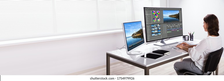 Video Editor Computer Software. Montage And Edit  - Shutterstock ID 1754979926
