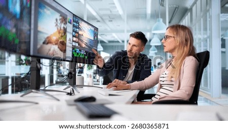 Video Editor Designing Web Ads In Collaboration With A Designer.