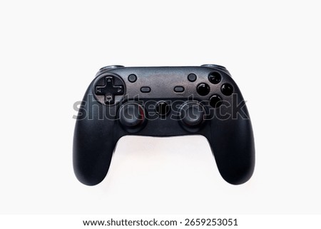 Video game console controller isolated over white background. Playing games concept. 