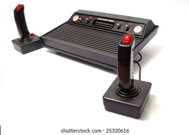 Video Game Console On White Background