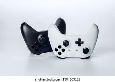video game controller isolated on white background