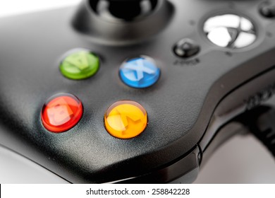 video game controller isolated on white background