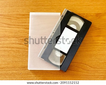 Videotape out of the case