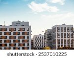 Vidnoye, Leninsky district, Moscow region. Modern high-rise residential buildings. Construction of new residential quarters. New buildings.