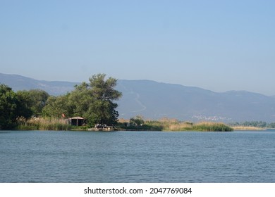 Vief of "Iznik Lake" and "Samanli Mountains" at a sunny day - Orhangazi - Bursa - Turkiye