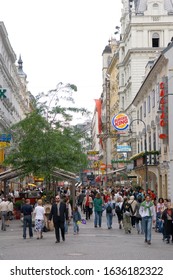 Vienna, Austria 14 June 2006, Shopping Street Kärntner Strasse In The First District