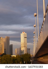 Vienna, Austria, 24 Oct 2005, View From Bridge Reichsbrücke To District Donauplatte