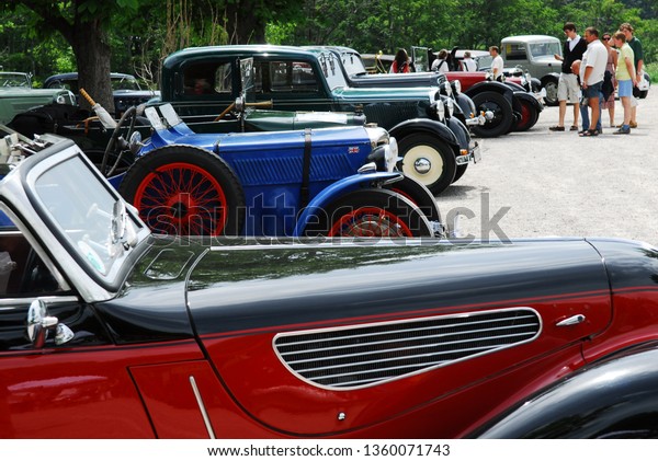 vienna, austria, 27 may 2007, exelberg memorial,\
meeting of vintage cars