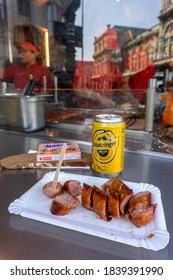 Vienna / Austria - 29 August 2020: Bitzinger Sausage Stand, Famous And Award Winning Food Kiosk