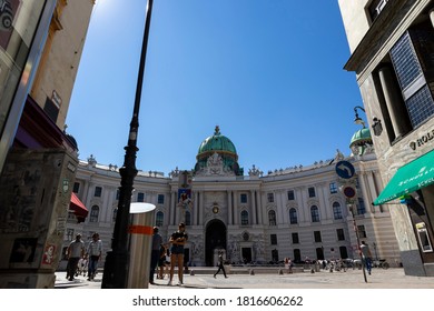 Vienna, Austria - 6 September 2020: Hofburg Imperial Palace, The Power House Of The Austrian Empire