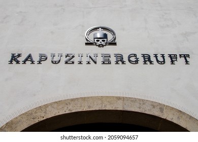 Vienna, Austria, July 21, 2021. Kapuzinergruft. The Capuchin Crypt Contains The Burials Of The House Of Habsburg Since 1633