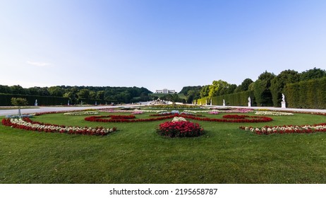 Vienna, Austria, July 6, 2022: Schönbrunn Palace, Territory Of The Park Complex