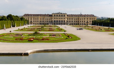 Vienna, Austria, July 6, 2022: Schönbrunn Palace - The Vienna Residence Of The Austrian Emperors