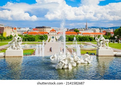 Vienna, Austria - May 12, 2017: The Belvedere Palace is a historic building complex in Vienna, Austria. Belvedere was built as a summer residence for Prince Eugene of Savoy.