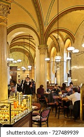 VIENNA, AUSTRIA -November 20, 2015.
The Legendary Café Central In Innere Stadt (Inner City), Vienna, Austria 