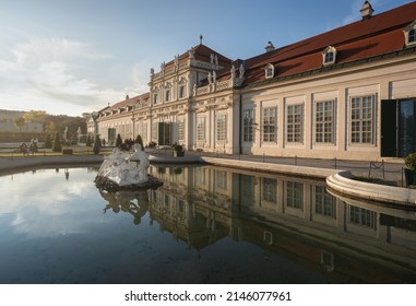 Vienna, Austria - Oct 12, 2019: Lower Belvedere Palace - Vienna, Austria