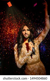 Vienna, Austria - September 2018: Conchita Wurst In Madame Tussauds Museum