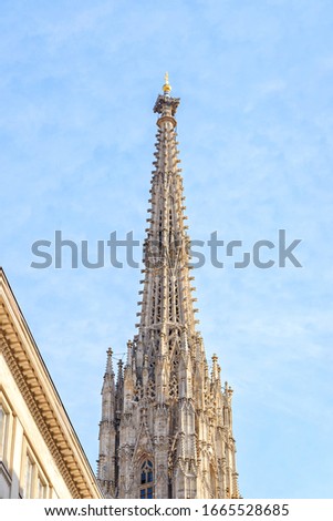 Similar – Image, Stock Photo steeple top Sky Church