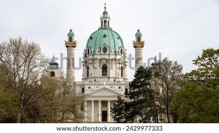 Vienna capital of Austria. Karlskirche cathedral