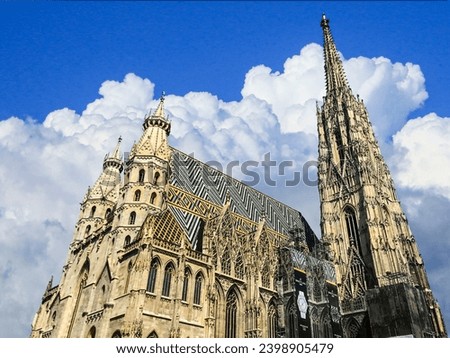 Vienna Cathedral: Majesty among the White Clouds.