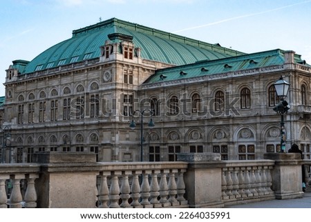 Vienna Operahouse (Wiener Staatsoper) seen from Albertina museum.
