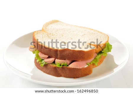 Similar – Image, Stock Photo Meat Cheese Cheese II