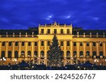 Vienna Schonbrunn Palace night view（Schonbrunn Palace)