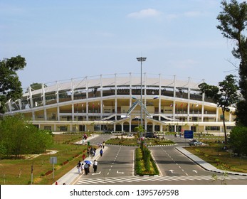 Vientiane, Laos - December 12, 2009: View Of The Lao National Stadium During  2009 Southeast Asian Games