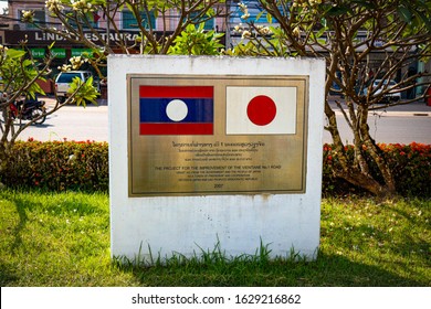 Vientiane, Laos - Jan, 29, 2020: A Beautiful View Of The City And It Buildings, Bars, Hotels And Restaurants.