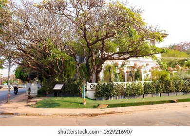 Vientiane, Laos - Jan, 29, 2020: A Beautiful View Of The City And It Buildings, Bars, Hotels And Restaurants.