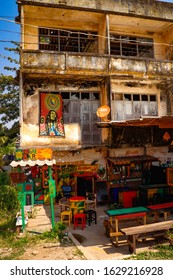 Vientiane, Laos - Jan, 29, 2020: A Beautiful View Of The City And It Buildings, Bars, Hotels And Restaurants.