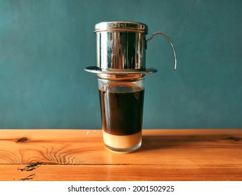 Vietnam Coffee Milk, The Process Of Making It With The Vietnam Drip Technique
