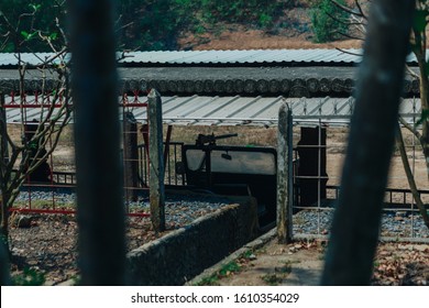 Vietnam Gun Range Viet Cong Tunnels Near Ho Chi Minh City