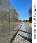 Vietnam Memorial on a sunny fall day