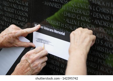 Vietnam Memorial In Washington DC