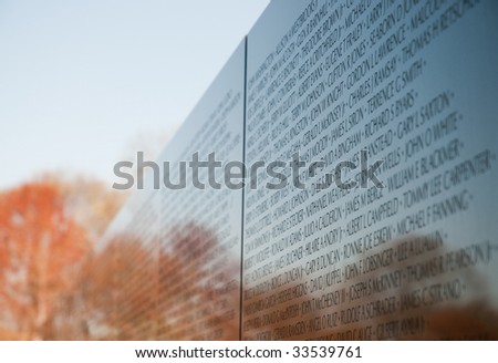 Vietnam Veterans Memorial and reflection