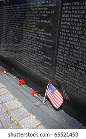 Vietnam War Memorial In Washington DC