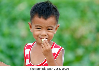 Vietnamese Boy Portrait Cai Be Vietnam Stock Photo 2168718005 ...