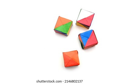 Vietnamese Cake Box: Geometric Cubes In Origami Form