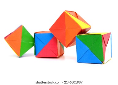 Vietnamese Cake Box Of Origami Paper Cubes