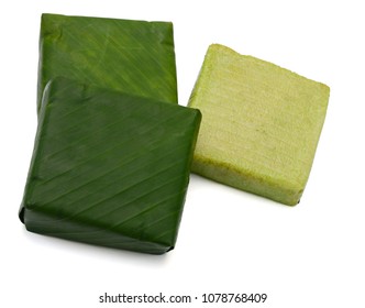 Vietnamese Chung Cake isolated on white background