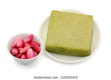 Vietnamese Chung Cake isolated on white background
