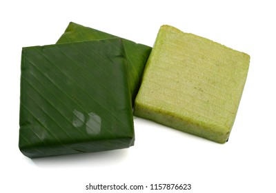 Vietnamese Chung Cake isolated on white background