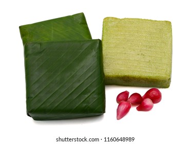 Vietnamese Chung Cake isolated on white background