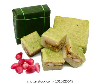 Vietnamese Chung Cake Isolated On White Background