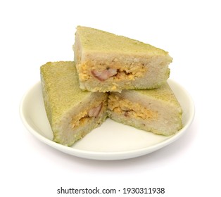 Vietnamese Chung Cake Isolated On White Background