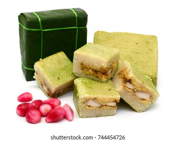 Vietnamese Chung Cake isolated on white background